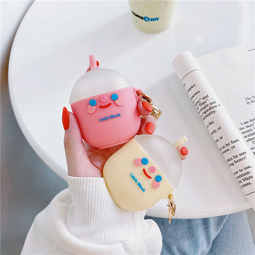  Cute Smile Face bluetooth headset case For Airpods 1/2