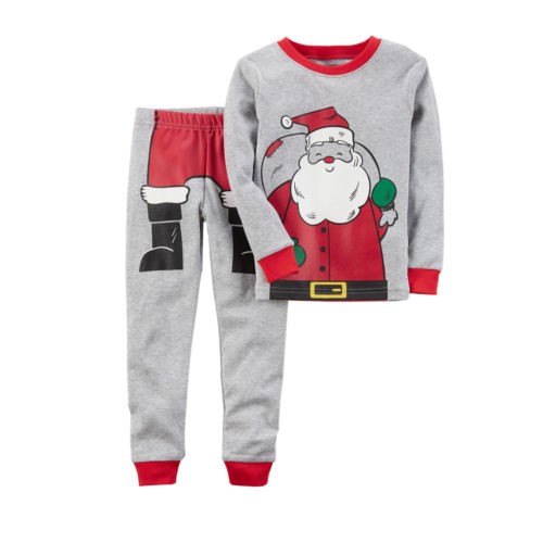 Hot Sale Lucky child Kids Baby Boys Xmas Santa Pjs