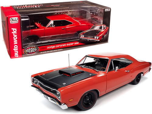 1969/5 Dodge Coronet Super Bee Hardtop R4 Red with Black Hood \Muscle