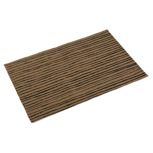 Table Mat Versa Black Line Rattan (45 x 30 cm)