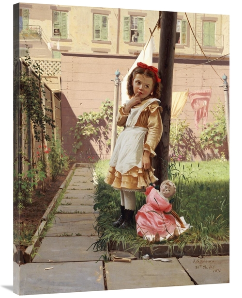 Global Gallery GCS-267790-40-142 40 in. Young Girl in a New York Garde