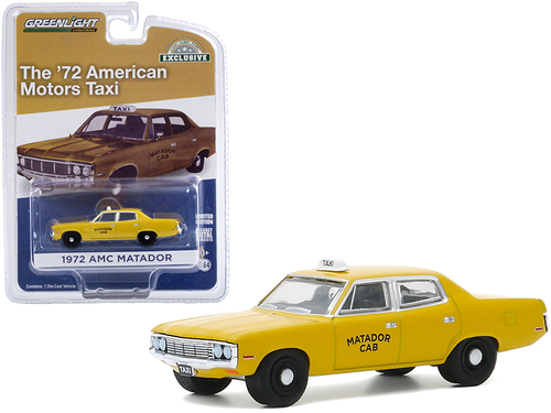 1972 AMC Matador Yellow \Matador Cab\" Taxicab \"Hobby Exclusive\"