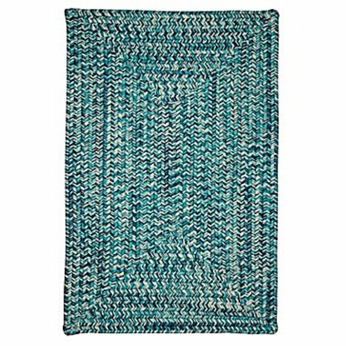 Colonial Mills Rug CA99R024X144R 2 x 12 ft. Catalina Braided Rug  Blue