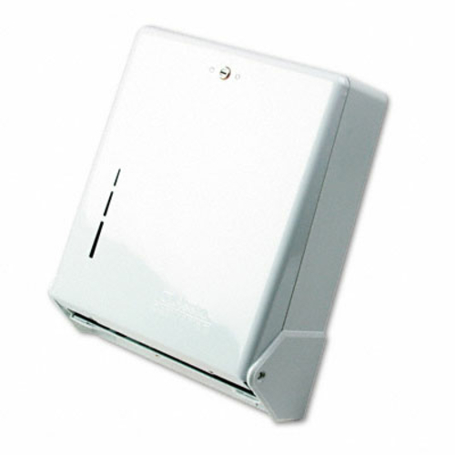 San Jamar T1905WH True Fold Metal Front Cabinet Towel Dispenser  White