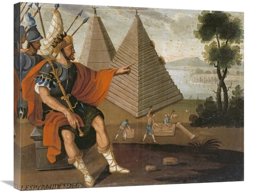 Global Gallery GCS-266142-30-142 30 in. The Pyramids of Egypt Art Prin
