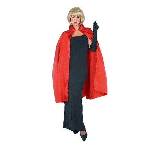 Rubies Costumes 278206 45 in. Red Satin Cape Adult Costume, One Si