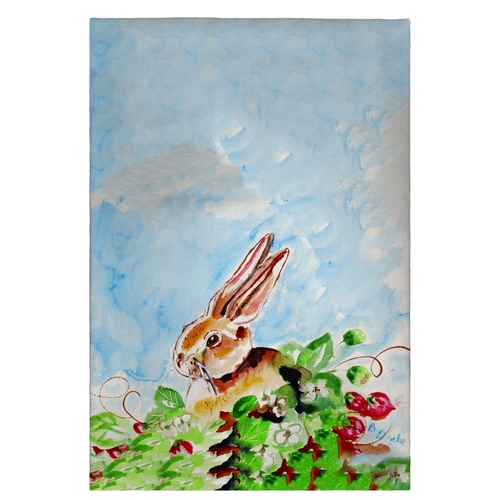 Betsy Drake GT816 20 x 20 in. Jack Rabbit Left Guest Towel