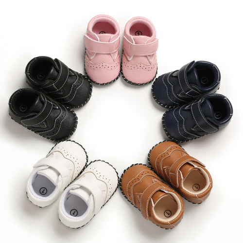 2019 Infant Baby Boy Girl Soft Sole Crib Newborn