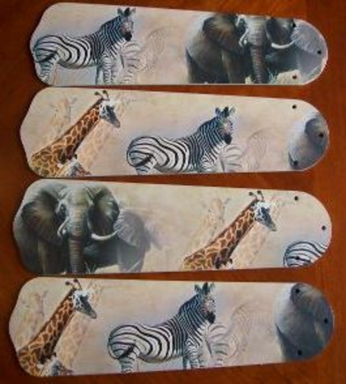 Ceiling Fan Designers 42SET-ANI-ASE New AFRICAN SAFARI ELEPHANT 42&apo