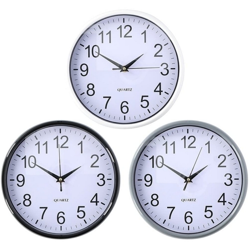 Wall Clock Ø 25 x 3 cm Multicolour polypropylene