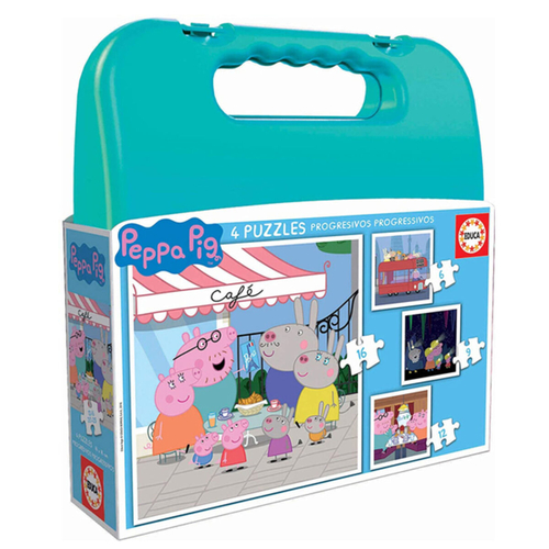 4-Puzzle Set   Peppa Pig Cosy corner         16 x 16 cm  
