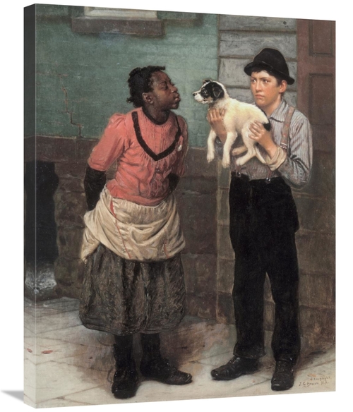 Global Gallery GCS-281780-30-142 30 in. The New Puppy Art Print - John