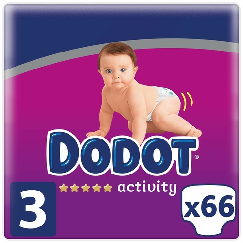 Disposable nappies Dodot Dodot Activity 6-10 kg 66 Units