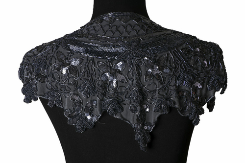 Western Fashion 8900-GNMTL Beaded Collar, Gun Metal