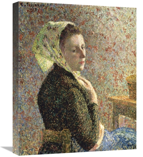 Global Gallery GCS-279444-22-142 22 in. Woman with Green Scarf Art Pri