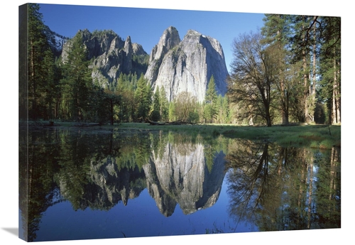 Global Gallery GCS-452068-2432-142 24 x 32 in. Cathedral Rock Reflecte