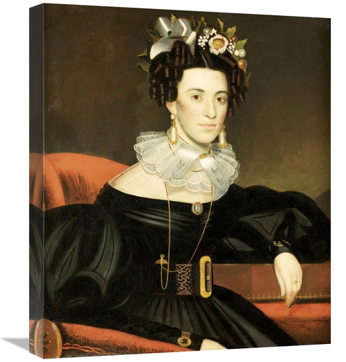 Global Gallery GCS-267753-22-142 22 in. Portrait of a Woman Wearing Fa