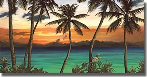 Artistic Home Gallery 1224AM524TG Emerald Sunset by Elena Panizza Prem