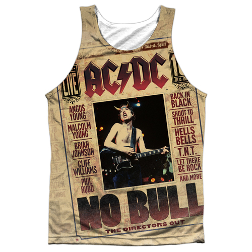 Trevco ACDC121FB-TKPP-6 ACDC & No Bull Front & Back Print-Adult Poly T