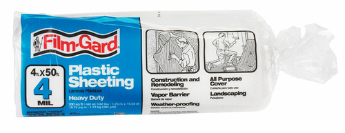 Berry Plastics 626159 4 mil 4 x 50 ft. Film Polyethylene Sheeting - Cl