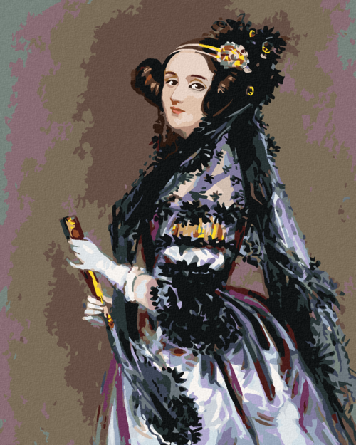 Paint by Numbers - PORTRAIT OF ADA LOVELACE (ALFRED EDWARD CHALON)