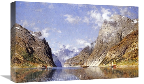 Global Gallery GCS-268346-22-142 22 in. A Norwegian Fjord Art Print - 