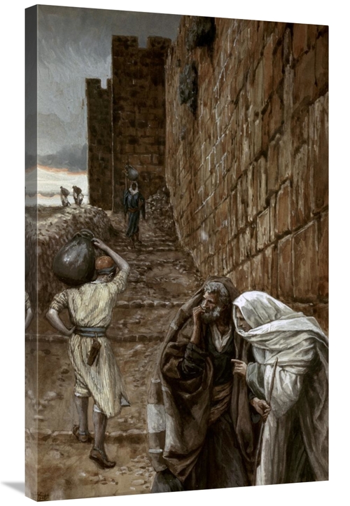 Global Gallery GCS-280411-36-142 36 in. Man Bearing a Pitcher Art Prin