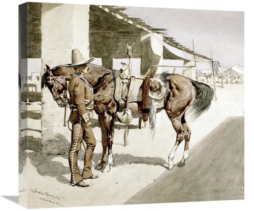 Global Gallery GCS-279600-22-142 22 in. A Rural Guard - Mexico Art Pri