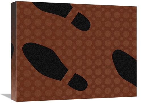 Global Gallery GCS-453834-1620-142 16 x 20 in. Clothing - Footprints A