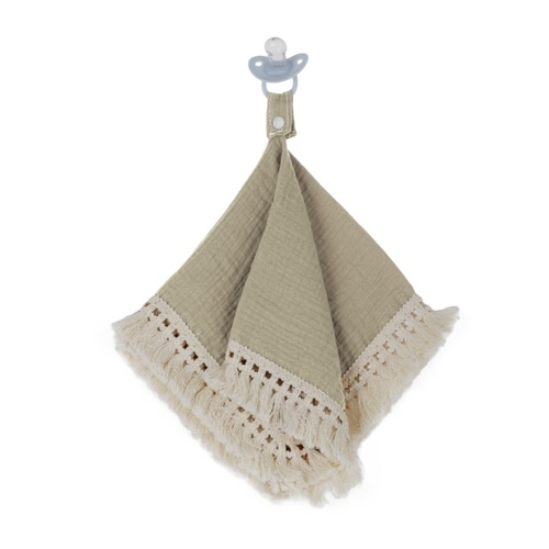 Doodalou Muslin Boho Pacifier Blanket - Desert