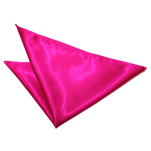 Plain Satin Handkerchief - Hot Pink