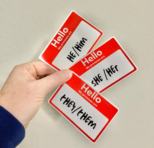 Hello Tag- Pride Sticker/Magnet