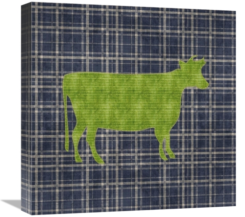 Global Gallery GCS-453827-1818-142 18 x 18 in. Country Style Cow Art P