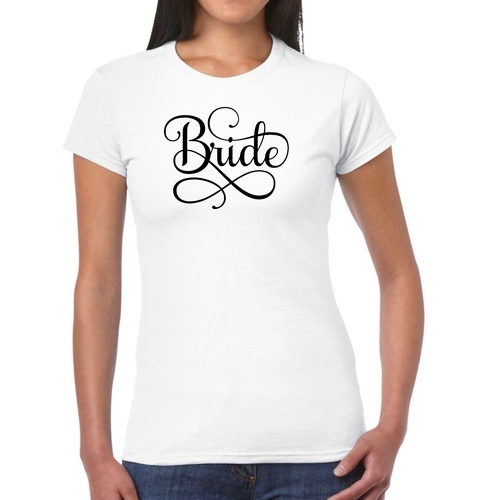 Womens Graphic T-shirt Bride Accessories - Wedding
