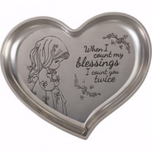 Precious Moments 190023 Count My Blessings Heart Shaped Trinket Tray -