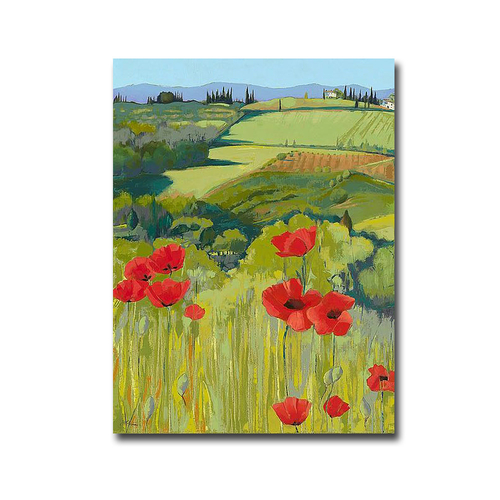 Artistic Home Gallery 1216AM886IG Field of Poppies by Jane Henry Parso