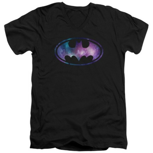 Trevco Batman-Galaxy Signal - Short Sleeve Adult 30-1 Tee - Black- 2X