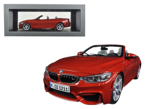 BMW M4 Cabrio Orange 1/18 Diecast Model Car by Paragon