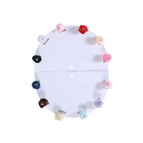 Main Flower Claw Clip For Women | 12 Pcs,Assorted image