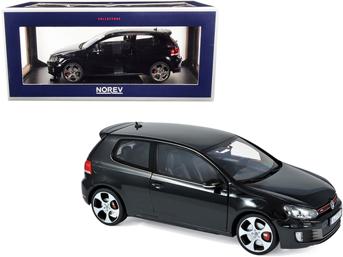 2009 Volkswagen Golf VI GTI Black 1/18 Diecast Model Car by Norev