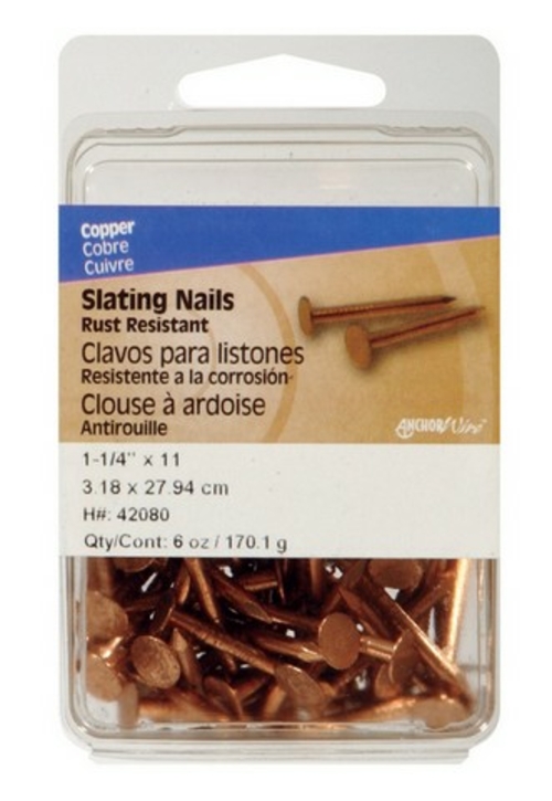 Hillman 42080 1.25 in. x 11 Ga Slate Nails - pack of 5