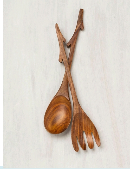 Mixing Spoon, Widely Used Simple Delicate Sturdy Wooden Spoon Branched