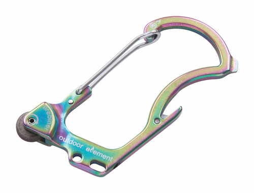 Outdoor Element 9637554 Firebiner 6-In-1 Flint Multi-Tool Carabiner  S