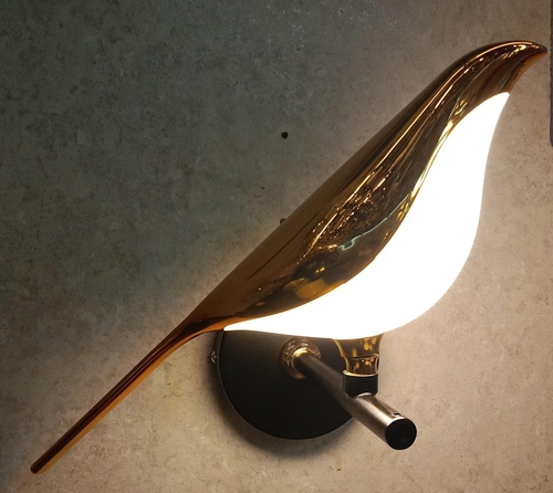Bird Wall Sconce Wall Lamp Bedside Acrylic Lampshade LED Wall Light
