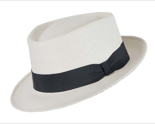 Ecuadorian Panama Hat Porkpie style