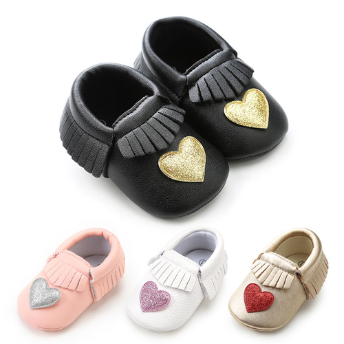 2019 Fashion Bling Heart style PU leather Newborn
