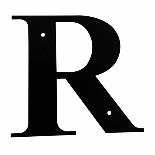 Wrought Iron House Letter R Small