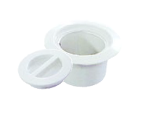 Super-pro CMP25571000000 Volleyball Flange & Flush Cap - White