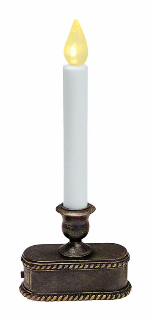 Celebrations 9737149 No Scent Rubbed Bronze Auto Sensor Candle, 9 