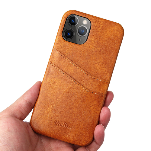 IPhone 12 card Case for iPhone 11 pro HUAWEI P40 Genuine Leather Case